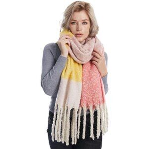Oversized Chunky Blanket Scarf for Women Winter Warm Colorful Big